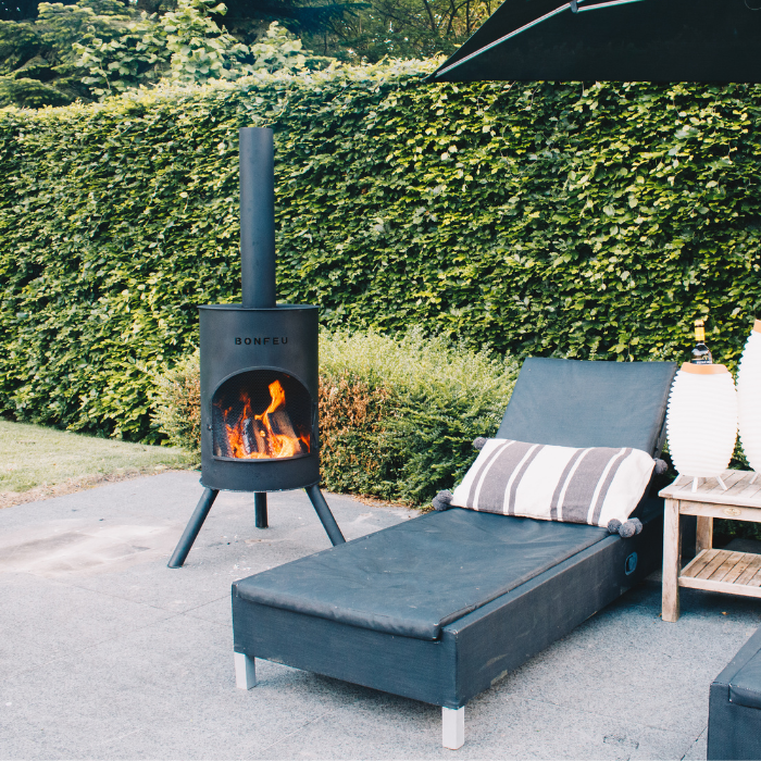 Cheminée de jardin BonTon 40 noire BonFeu