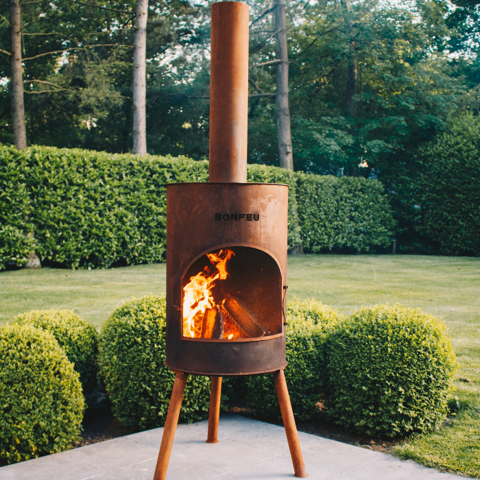 BonFeu BonTon 50 Corten Cheminée extérieur
