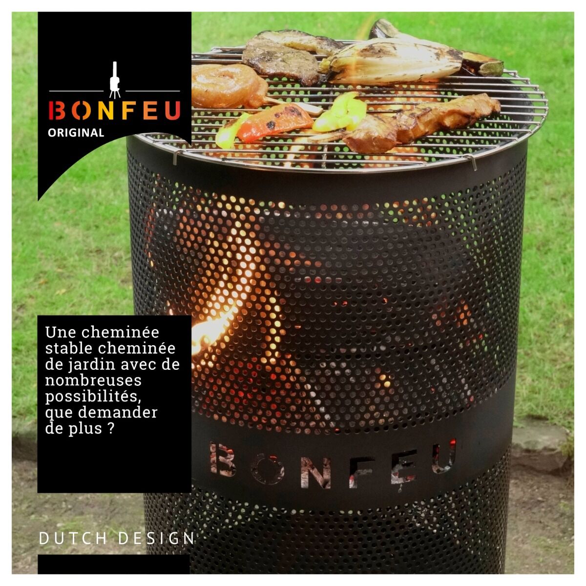 Brasero panier BonVes 34 noir BonFeu