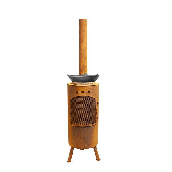 Cheminée de jardin BonFeu BonTino LP Corten