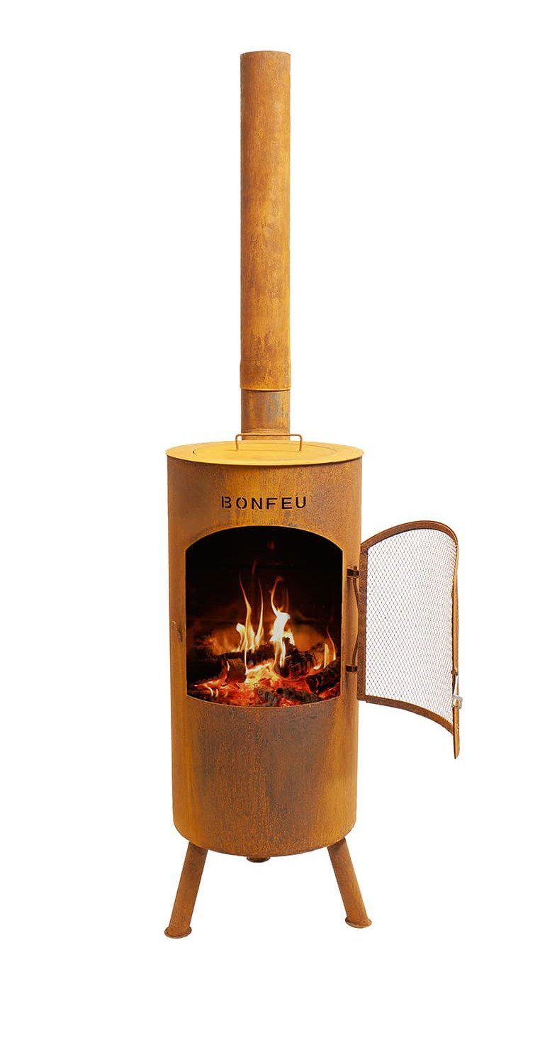 Cheminée de jardin BonFeu BonTino LP Corten