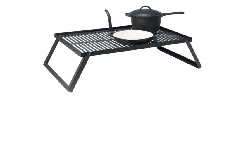 Grille de gril en fonte pliable Bon Fire