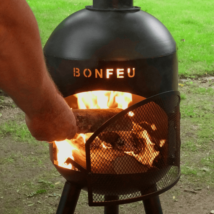 BonFeu BonSolo Cheminée extérieur Noir