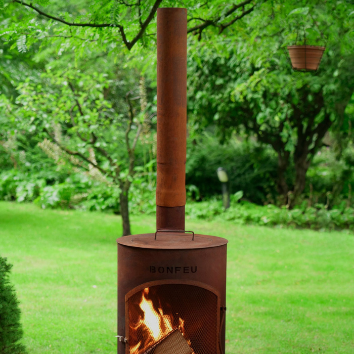 BonFeu BonTino LP Corten Chimenée Exterieur