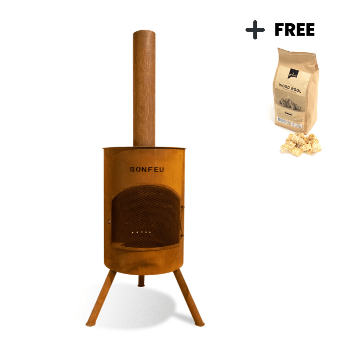 BonFeu BonTon 50 Corten Cheminée extérieur