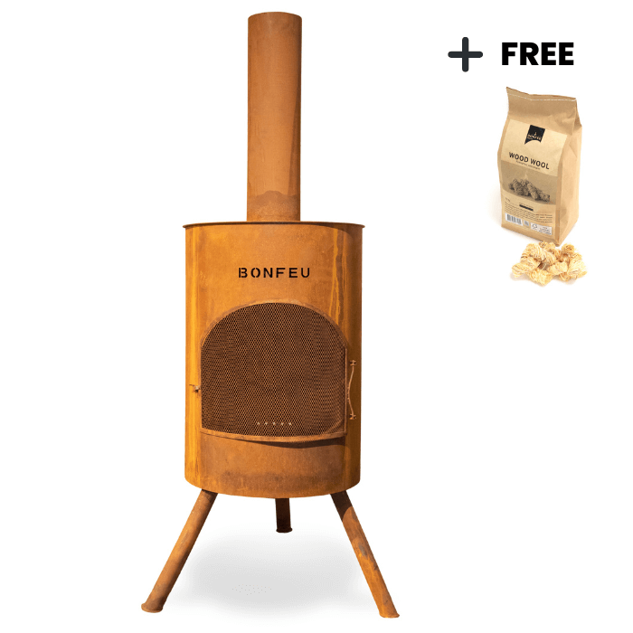 BonFeu BonTon 60 Corten Cheminée extérieur