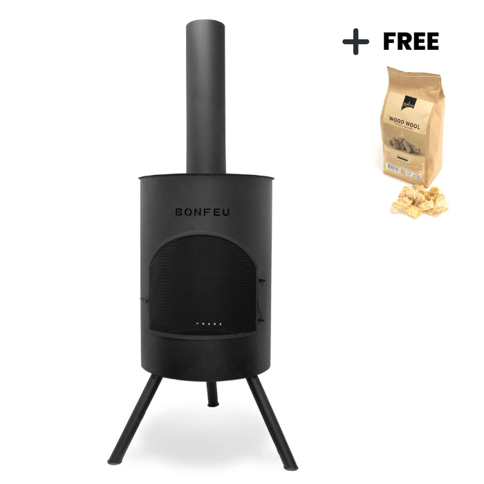 BonFeu BonTon 60 Noir Cheminée extérieur