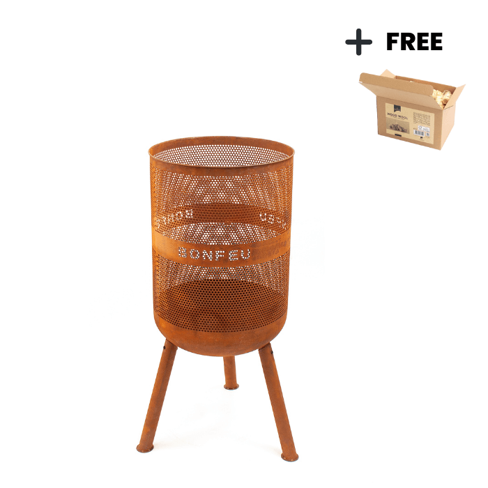 BonFeu BonVes 45 Rouille Brasero Panier