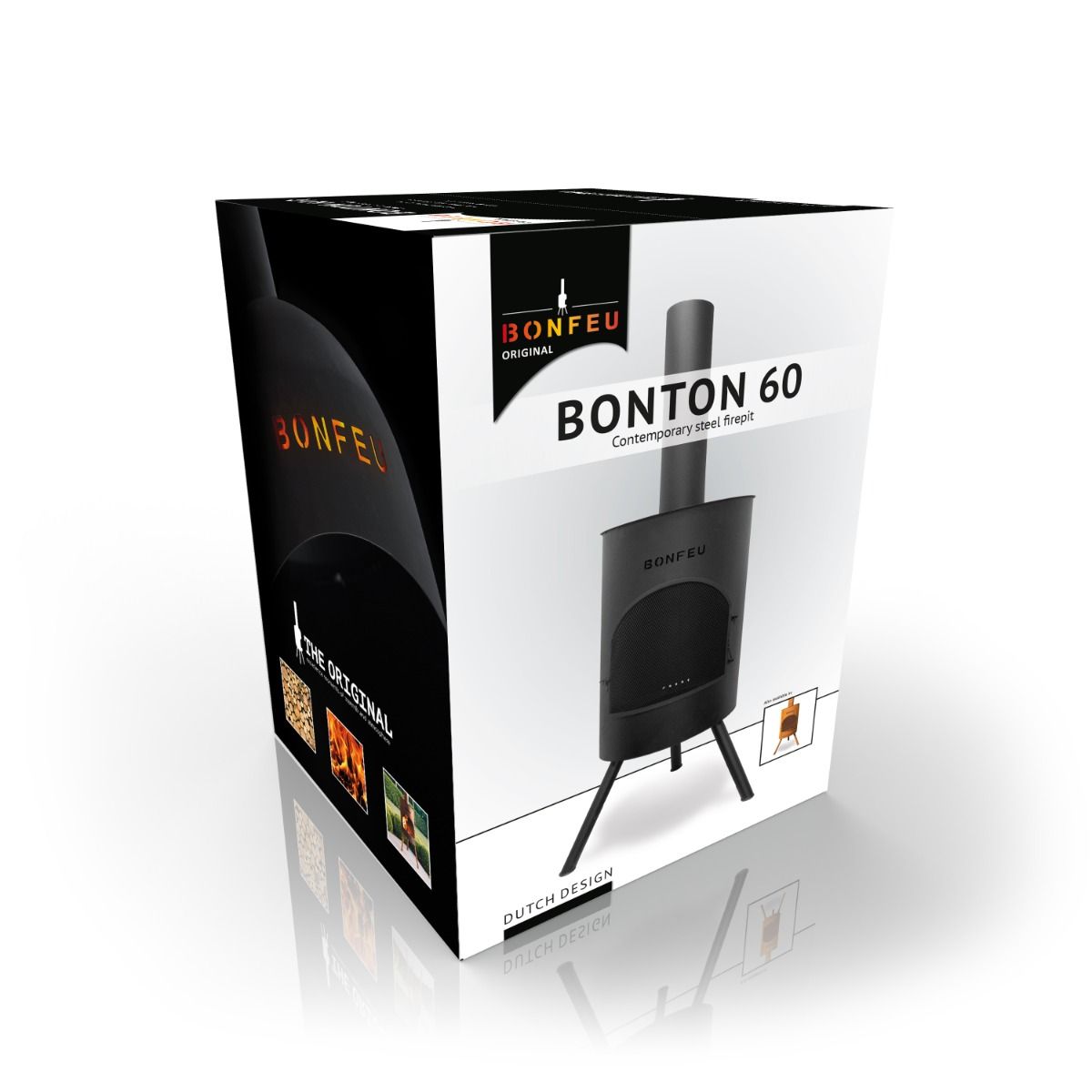 BonFeu BonTon 60 Cheminée extérieur Noir
