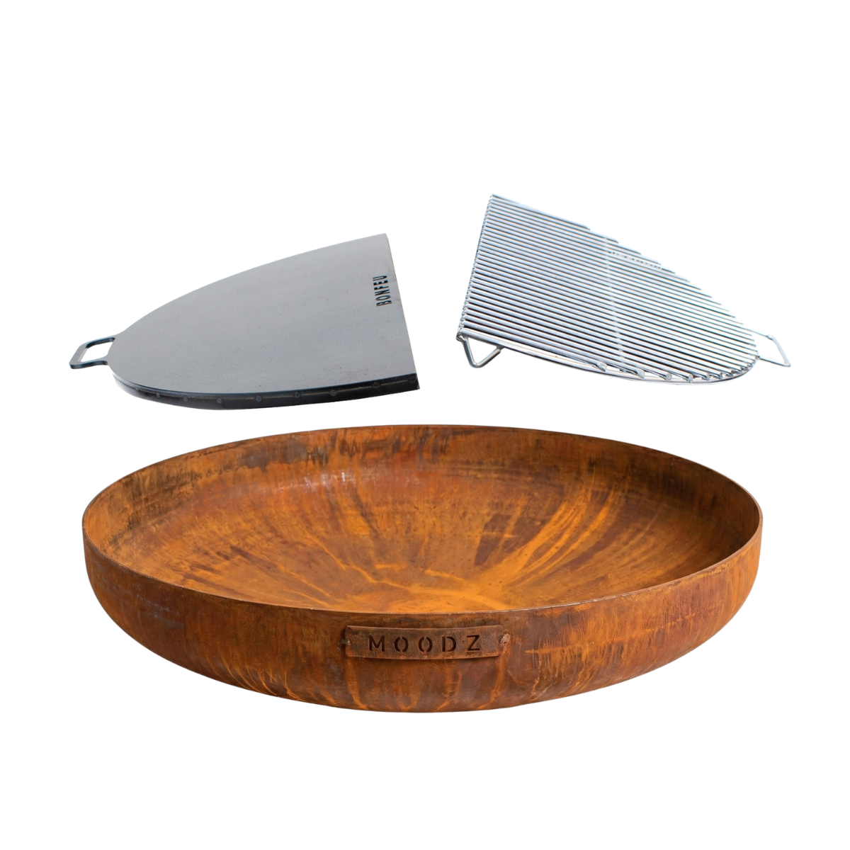 Pack promo MOODZ brasero 100 + BonPlancha 1/2 100 + BonGrill 1/2 100