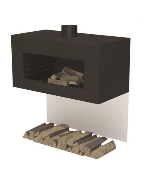 FORNO Poêle de Jardin Enok Wall Noir