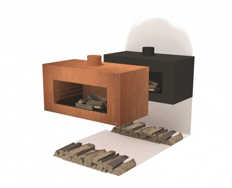 FORNO Poêle de Jardin Enok Wall Noir