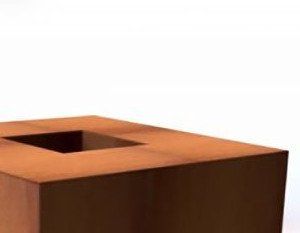 FORNO Table de Feu Acier Corten Carré (Ø 120 cm)