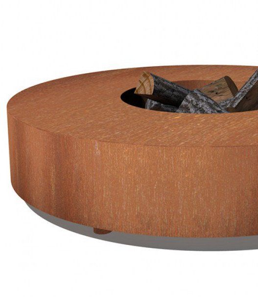 FORNO Table de Feu Acier Corten Ronde (Ø 125 cm)