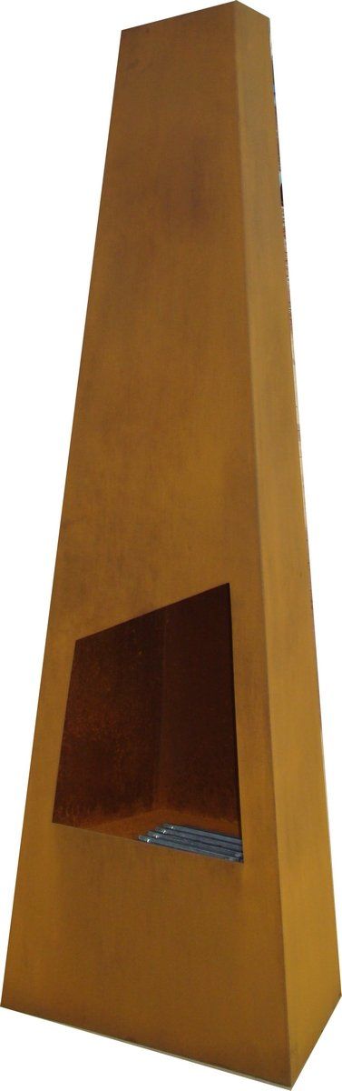 GardenMaxX Cheminée de Terrasse Chingo XL Corten