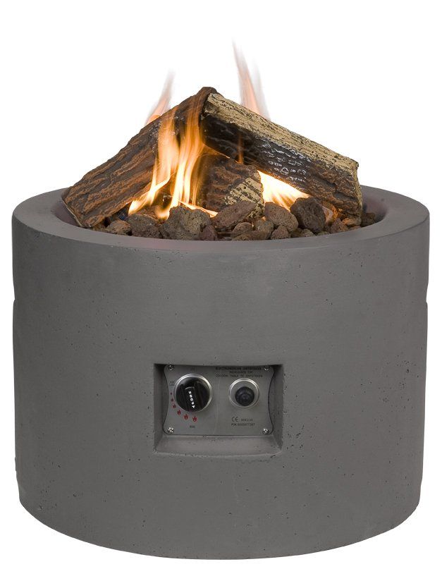 Happy Cocooning Table de feu ronde Taupe