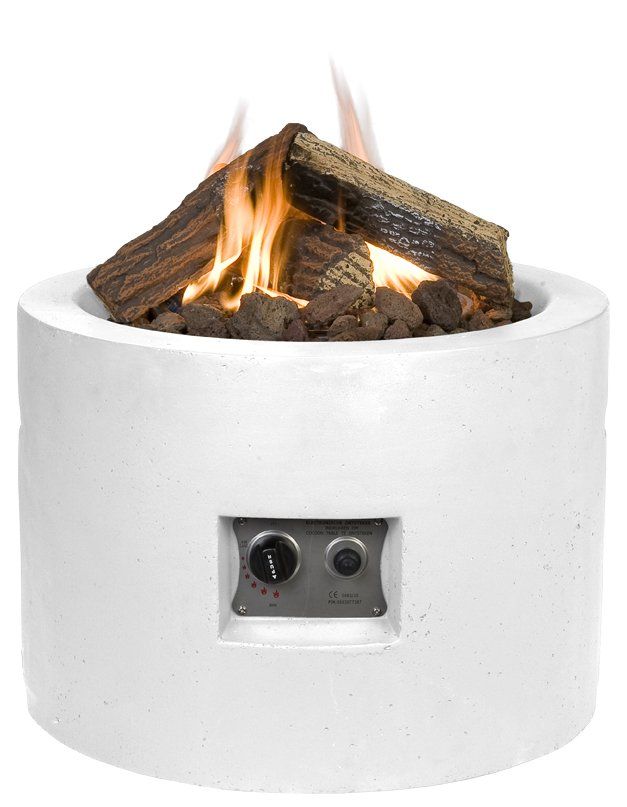 Happy Cocooning Table de feu ronde blanche