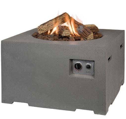 Happy Cocooning Table de feu carrée Taupe