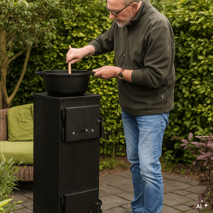 CookKing Gril de Camping Poêle à Bois