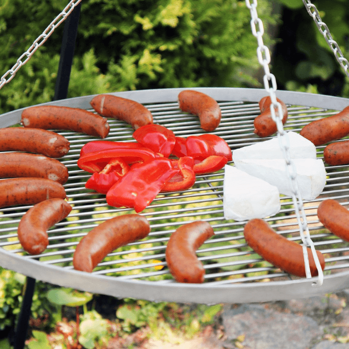 CookKing Grille de Acier Inoxydable ø 80 cm