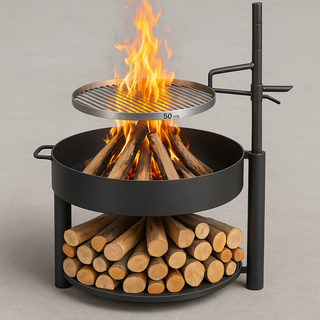 CookKing Bol de Feu Montana X 60 cm avec Mât et Grille 50 cm