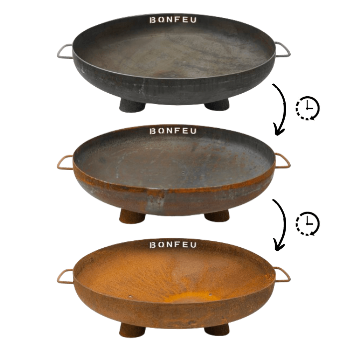 Brasero bol à feu BonBowl Plus acier corten (3 tailles) BonFeu