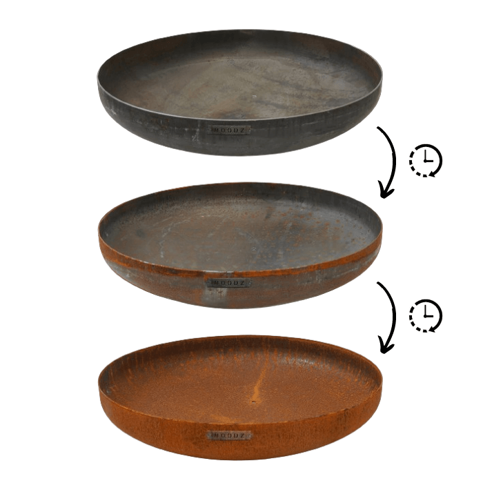 MOODZ brasero acier corten Ø 120 cm