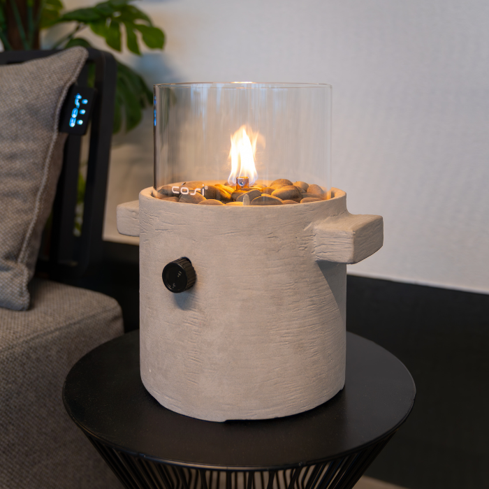 Lanterne à gaz de table Cosiscoop Craft gris clair Cosi