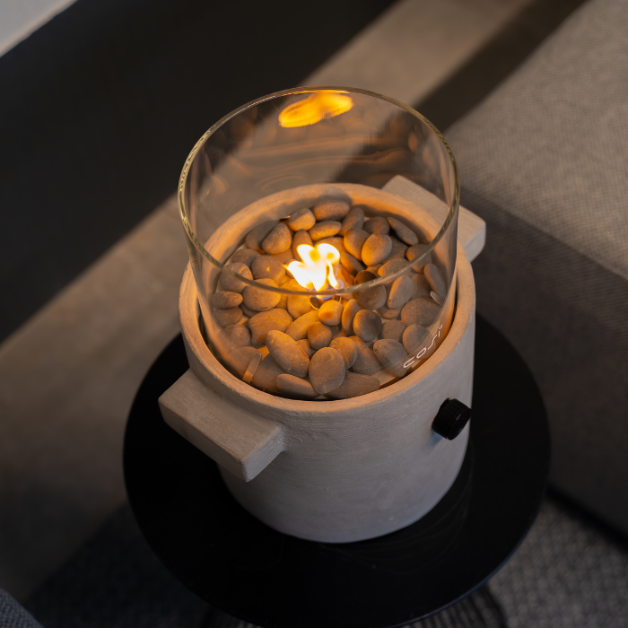 Lanterne à gaz de table Cosiscoop Craft gris clair Cosi