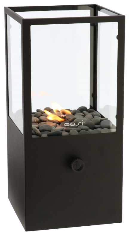Cosiscoop Dome lanterne à gaz noire