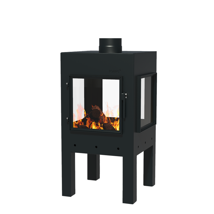 FORNO Cheminée de Jardin Digna XL Noir