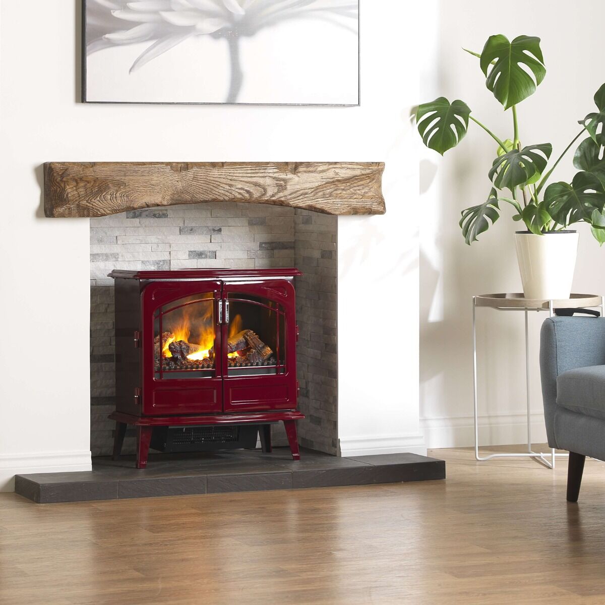 Cheminée electrique autonome Grand Rouge Optimyst Dimplex