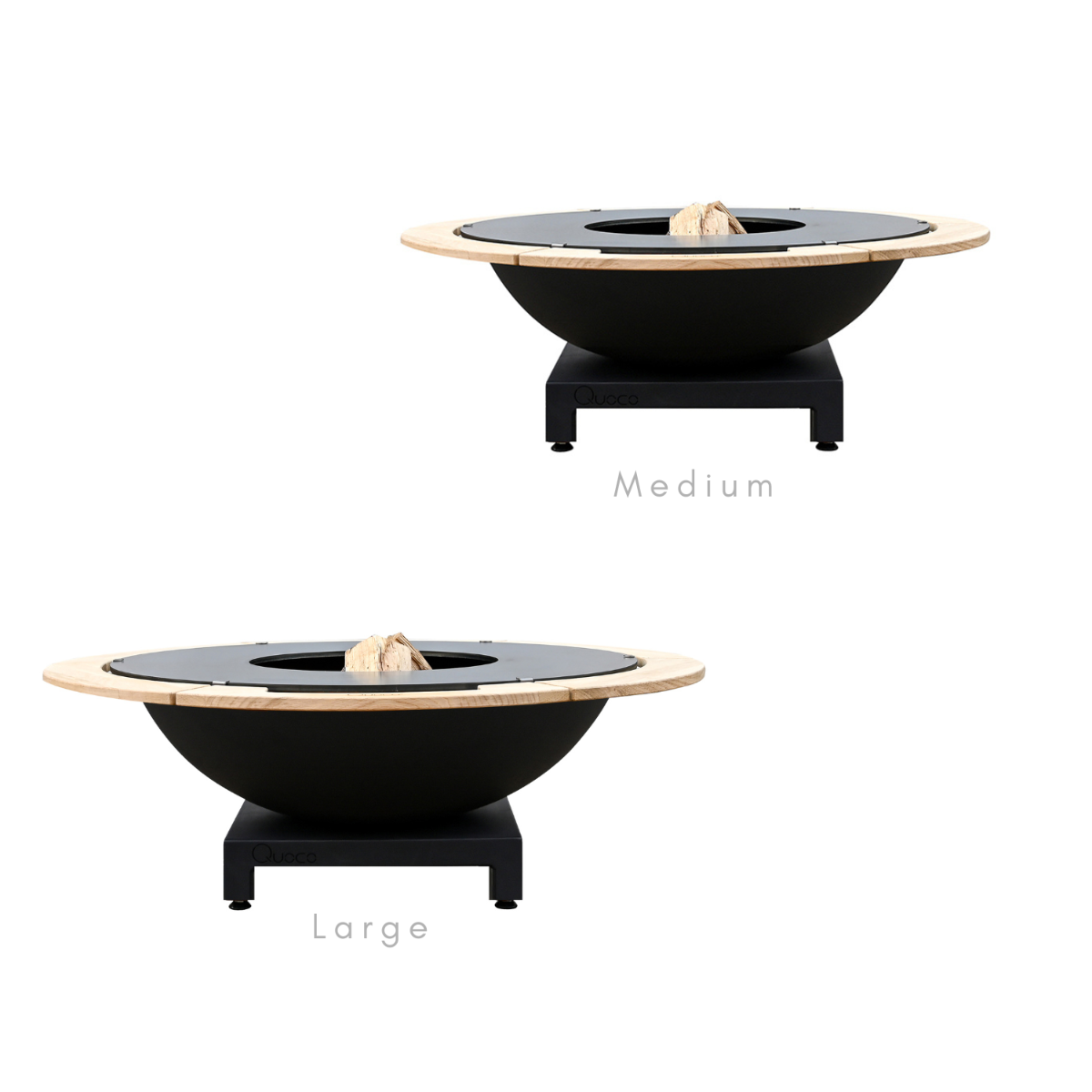 Unité de cuisson Basso+ gris foncé (2 tailles) Quoco