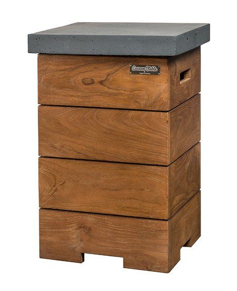 Table d'appoint Happy C. en teck (anthracite)