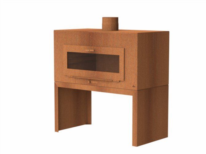 FORNO Poêle de Jardin Enok Acier Corten