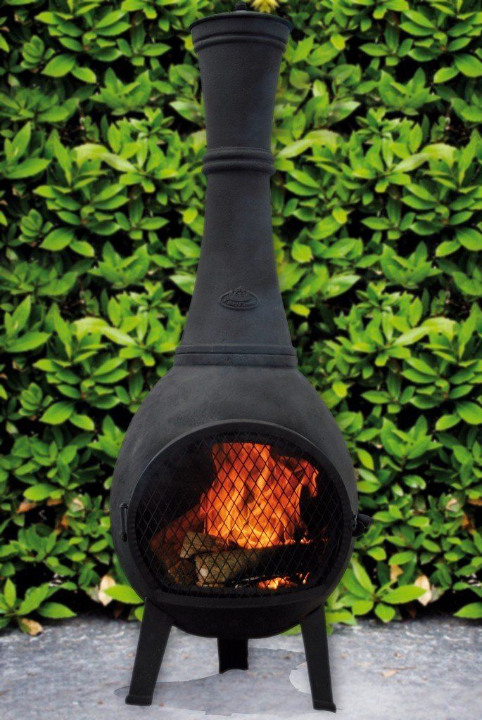 Esschert Poêle de terrasse en fonte (avec porte)