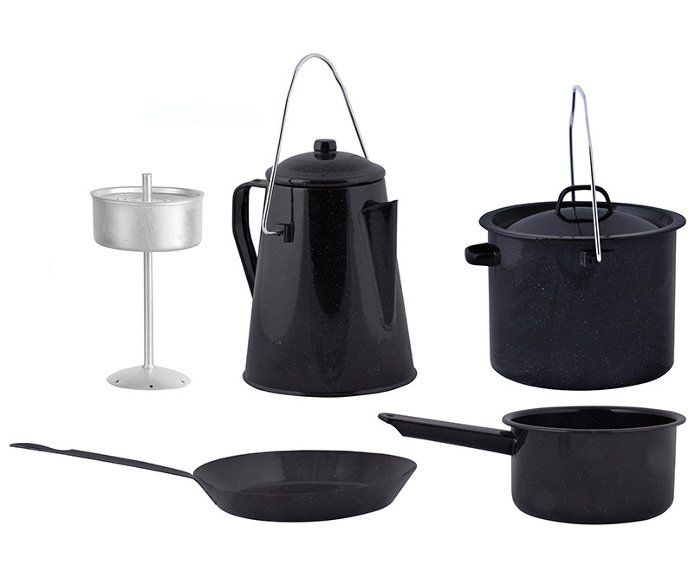 Esschert Set de cuisson pour feu de camp (4 pièces)