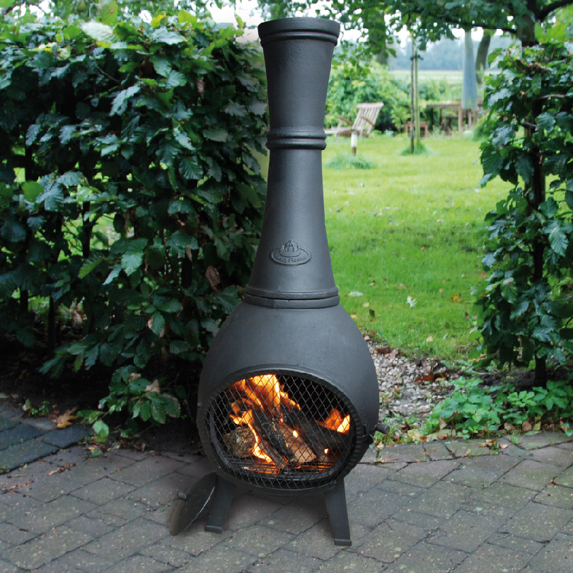 Esschert Poêle de terrasse en fonte (avec porte)