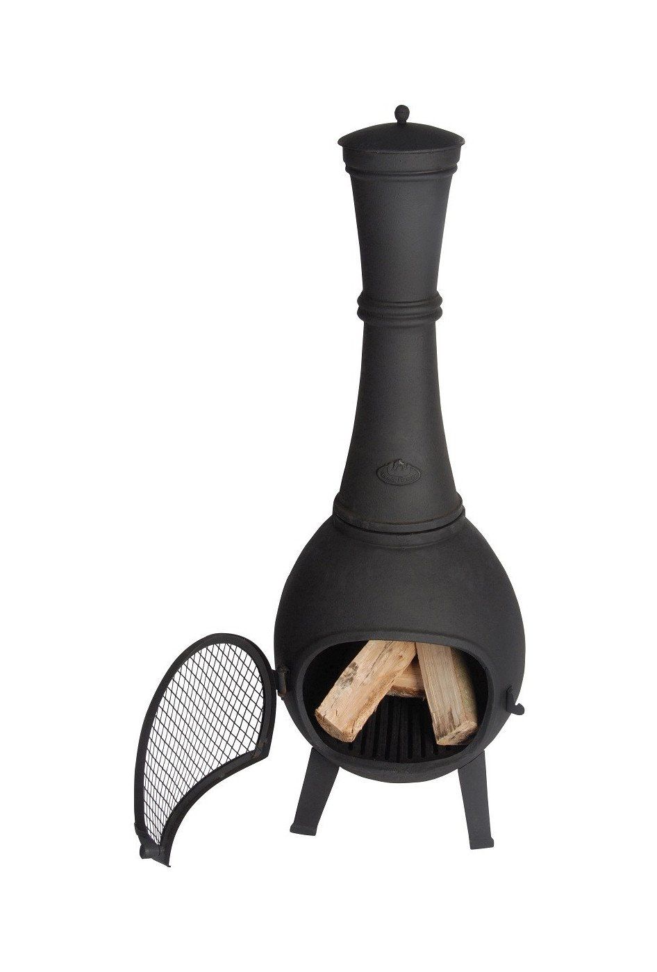 Esschert Poêle de terrasse en fonte (avec porte)