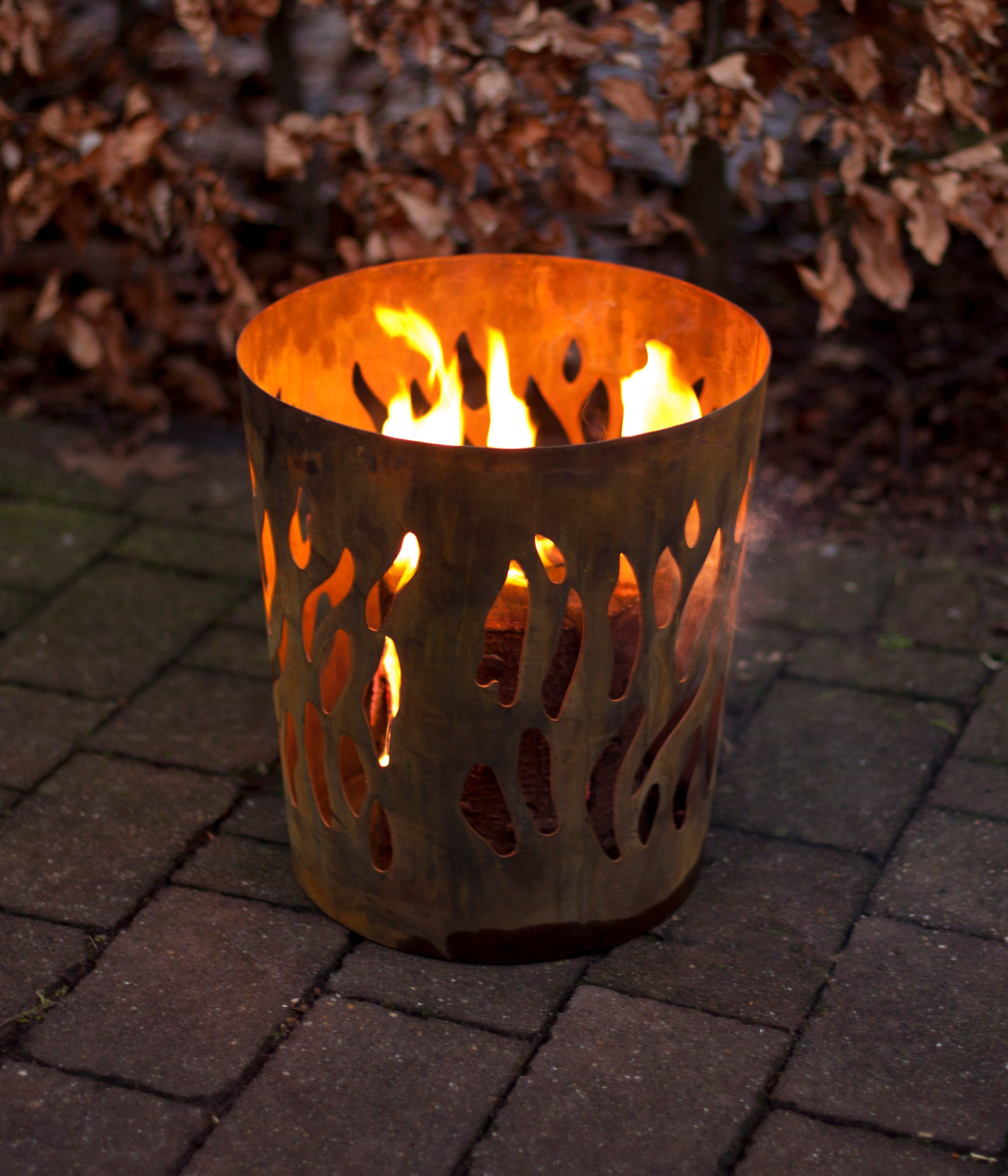 Esschert Panier à feu Rouille (rond)