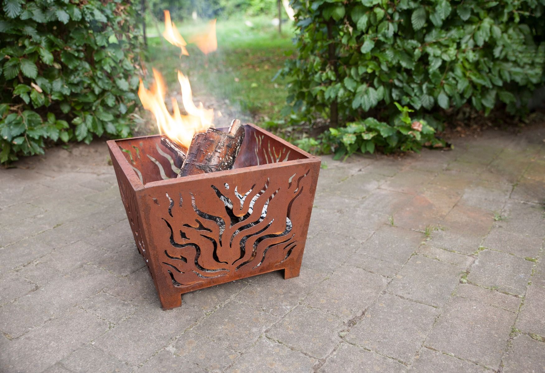 Esschert Panier à feu rouille petit