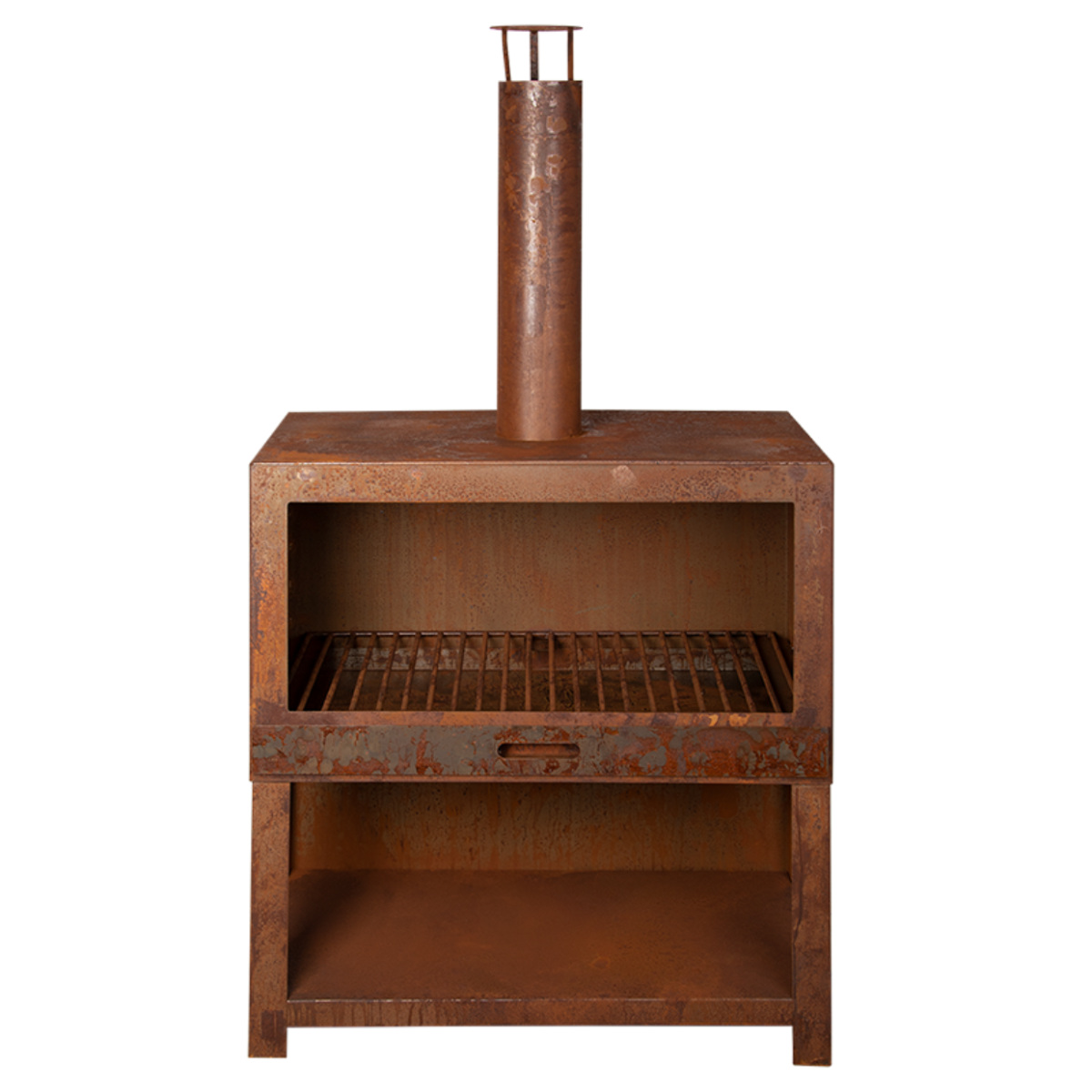 Esschert Chauffe Terrasse + Range Bois Rouille L