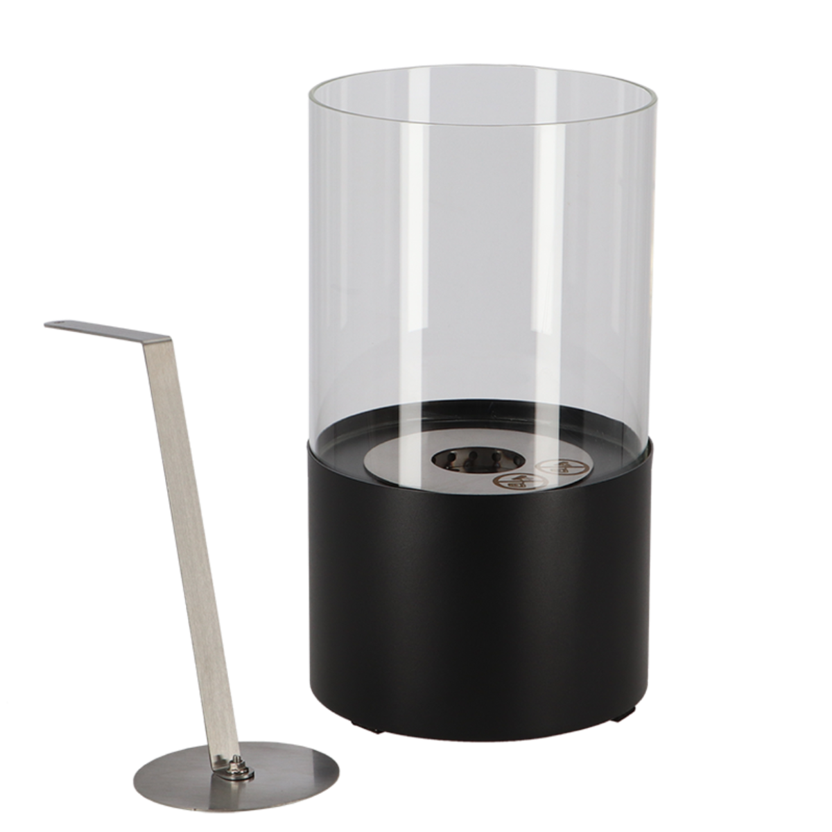 Cheminée de Table au Bioéthanol Esschert Ronde Noire