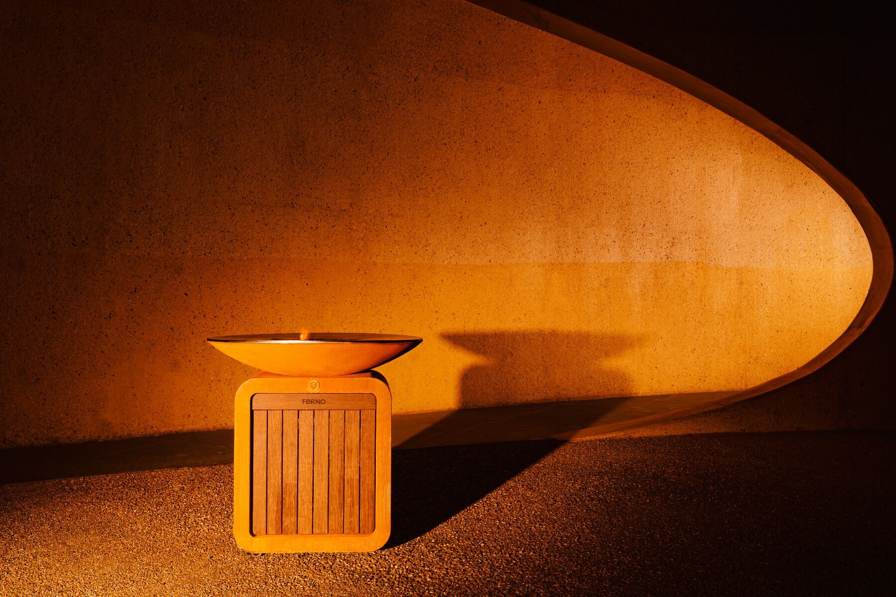 Barbecue à gaz Seare Halo Piezo acier corten FORNO