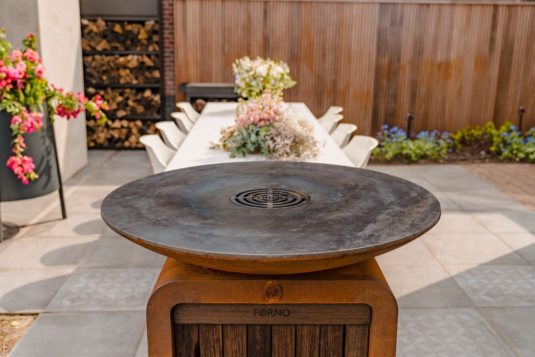 Barbecue à gaz Seare Halo Piezo acier corten FORNO