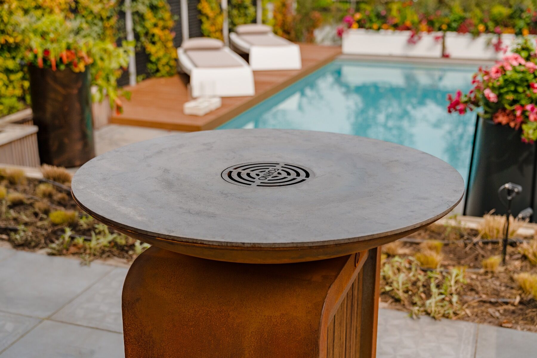 Barbecue à gaz Seare Halo Piezo acier corten FORNO