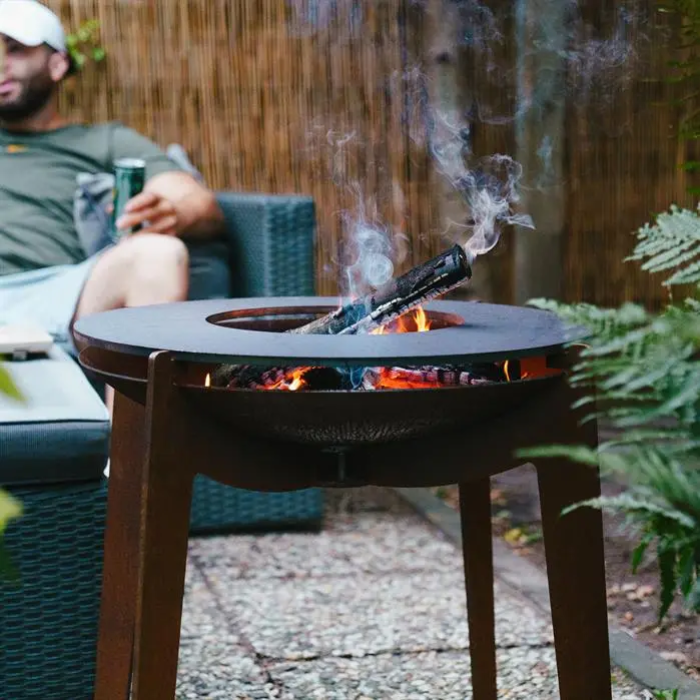 Brasero plancha Cosa acier corten FORNO