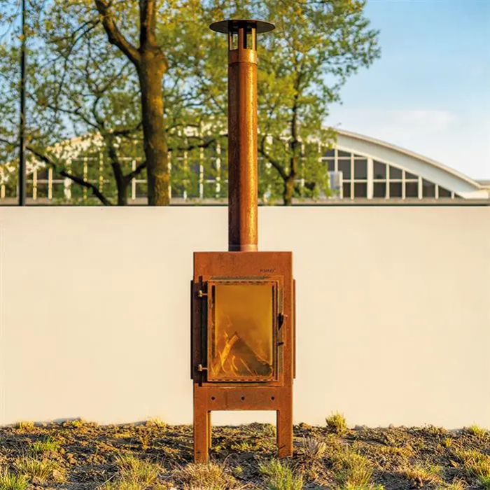 FORNO Cheminée de jardin Digna Acier Corten