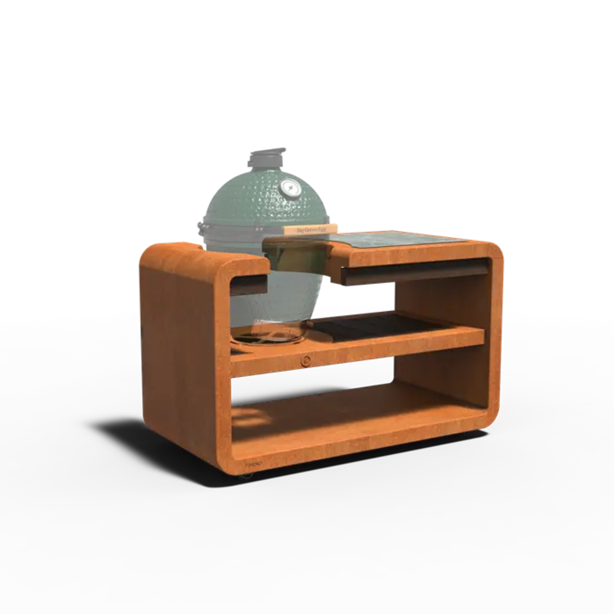 Kamado station en acier corten FORNO