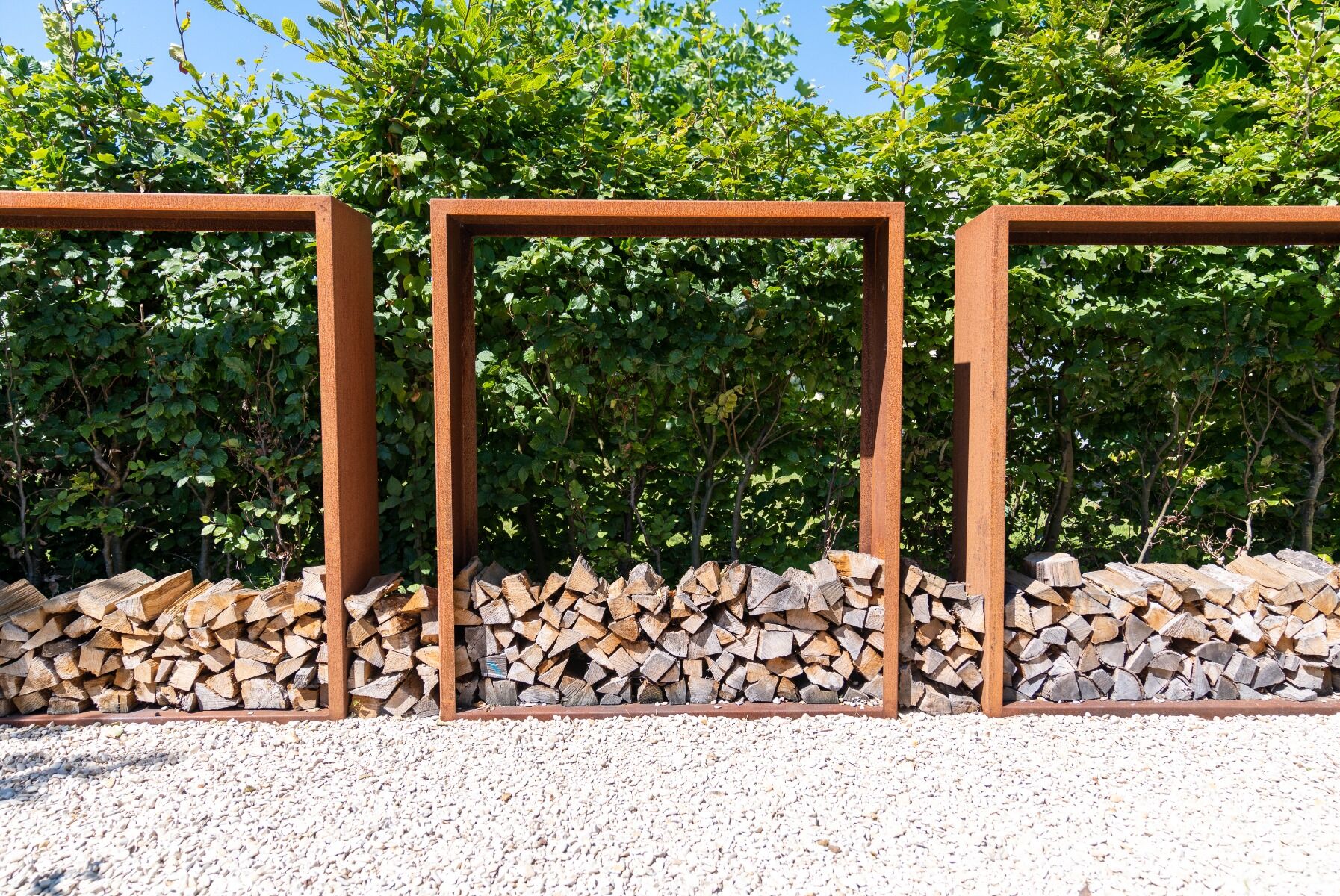 FORNO Rangement en bois Acier corten (7 tailles)